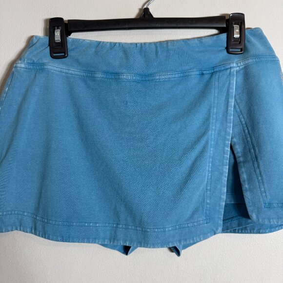 FP Movement Free People Hot Shot Mini Skort Women's Large Misty Blue Active NWT - Picture 4 of 12